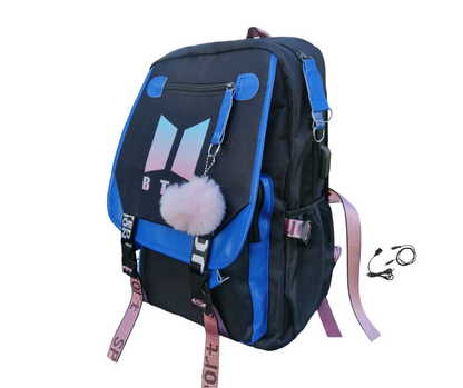 MOCHILA ESCOLAR BTS MODELO KPOP